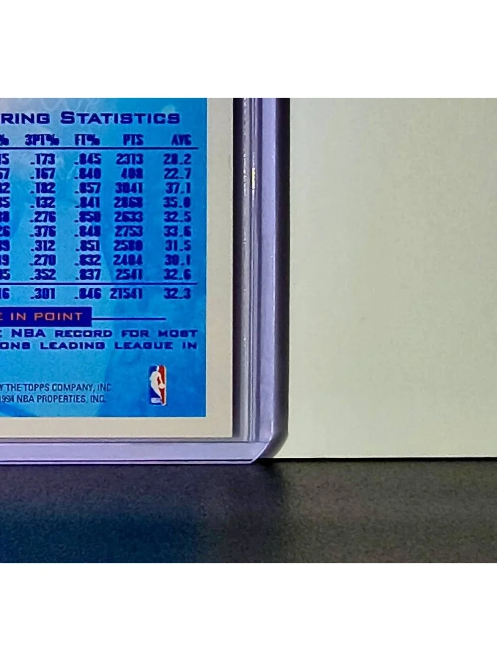 Michael Jordan 1993-94 Topps Reigning Scoring Leader #384 Card Chicago Bulls